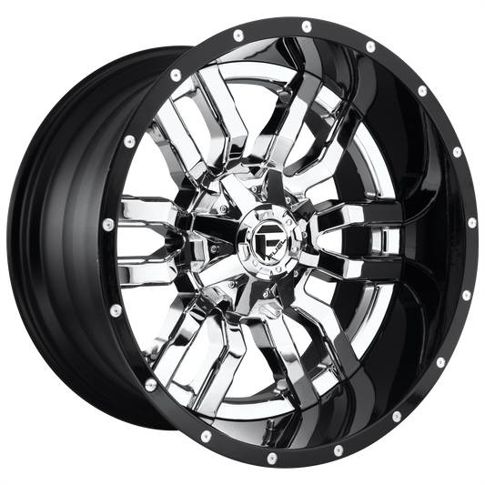 Fuel 1PC D270 SLEDGE CHROME PLATED GLOSS BLACK LIP