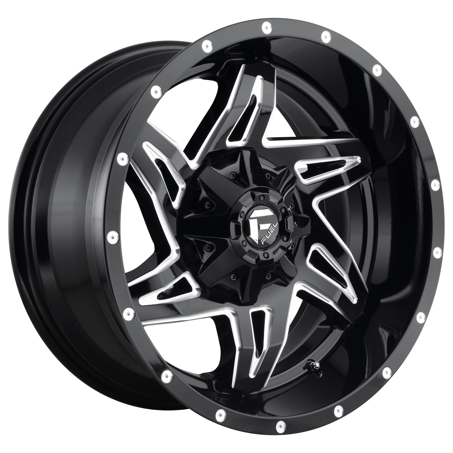 Fuel 1PC D613 ROCKER GLOSS BLACK MILLED