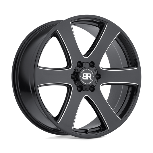 Black Rhino Hard Alloys HAKA GLOSS BLACK W/ MILLED SPOKES