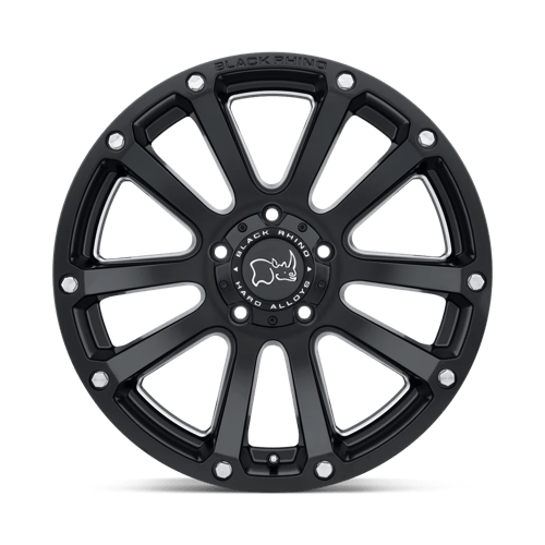 Black Rhino Hard Alloys HIGHLAND MATTE BLACK W/ MILLED SPOKES