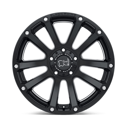 Black Rhino Hard Alloys HIGHLAND MATTE BLACK W/ MILLED SPOKES