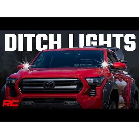 Rough Country 3.5" Round w/ Amber DRL LED Ditch Light Kit I 72106