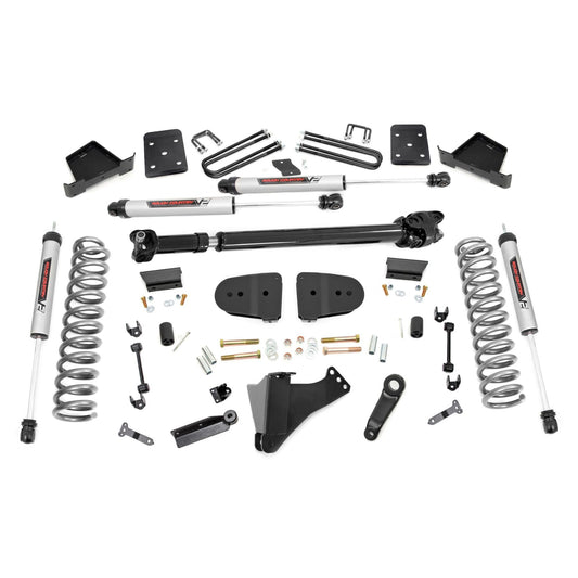 ROUGH COUNTRY 6 Inch Lift Kit | Diesel | No OVLD | FR D/S | V2 | Ford F-250/F-350 Super Duty (23-25) | 43771