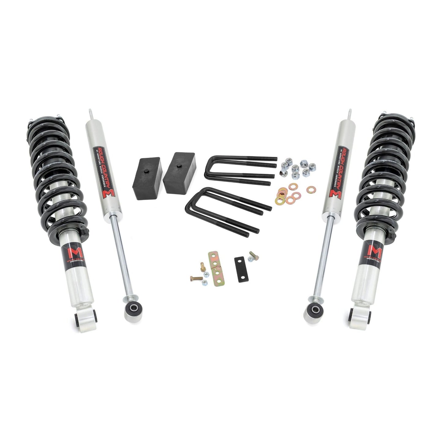 Rough Country M1 Struts w/M1 Rear Shocks 2.5 Inch Lift Kit I 75040