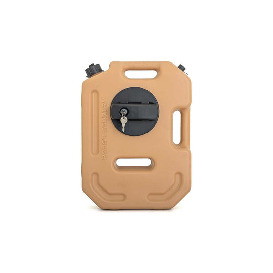 ROUGH COUNTRY Flat Fluid Containers with Lockable Mount - 10L - Military Tan RCS99061A