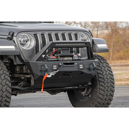 ROUGH COUNTRY Front Bumper Stubby | Trail | Jeep Gladiator JT/Wrangler JK & JL/Wrangler Unlimited RCS10597A