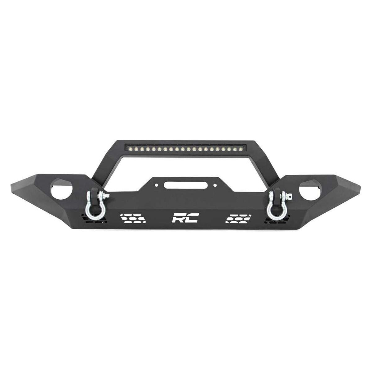 ROUGH COUNTRY Front Bumper Sport | OE Fog | Jeep Gladiator JT/Wrangler JK & JL/Wrangler Unlimited 4WD RCS10596