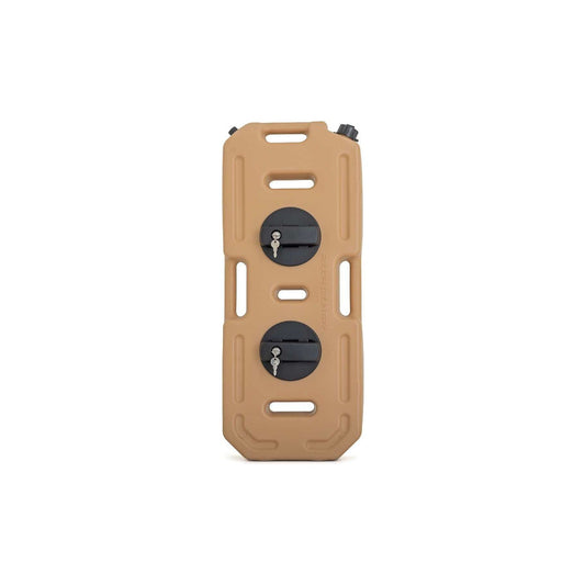 ROUGH COUNTRY Flat Fluid Containers with Lockable Mount - 20L - Military Tan RCS99063A