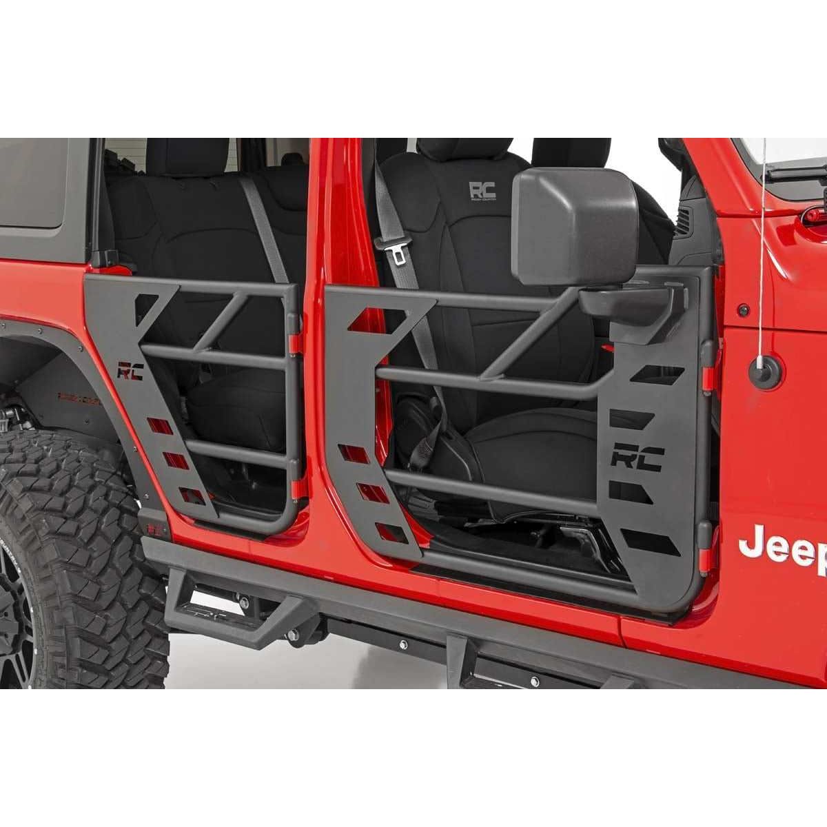 ROUGH COUNTRY Tubular Doors  Front & Rear Jeep Gladiator JT (20-24)/Wrangler JL (18-24) RCS10619