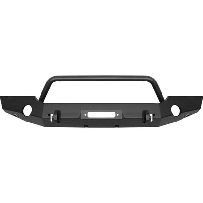 Westin WJ2 Full Width Front Bumper With Bull Bar Textured Black for 2018-C Jeep Wrangler JL / Gladiator JT - 59-80115
