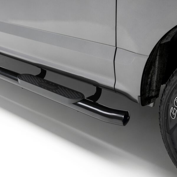 ARIES |  4" Black Steel Oval Side Bar Fits  2024-2026 Toyota Tacoma Double Cab | S222029