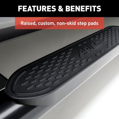 ARIES |  4" Black Steel Oval Side Bar Fits  2024-2026 Toyota Tacoma Double Cab | S222029