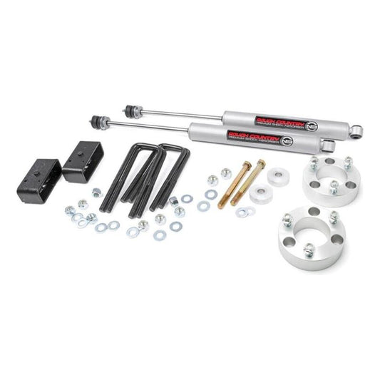 Rough Country 3" Lift Kit - No Struts - Aluminum Spacer - for 2005-C Toyota Tacoma 2WD/4WD RCS74530