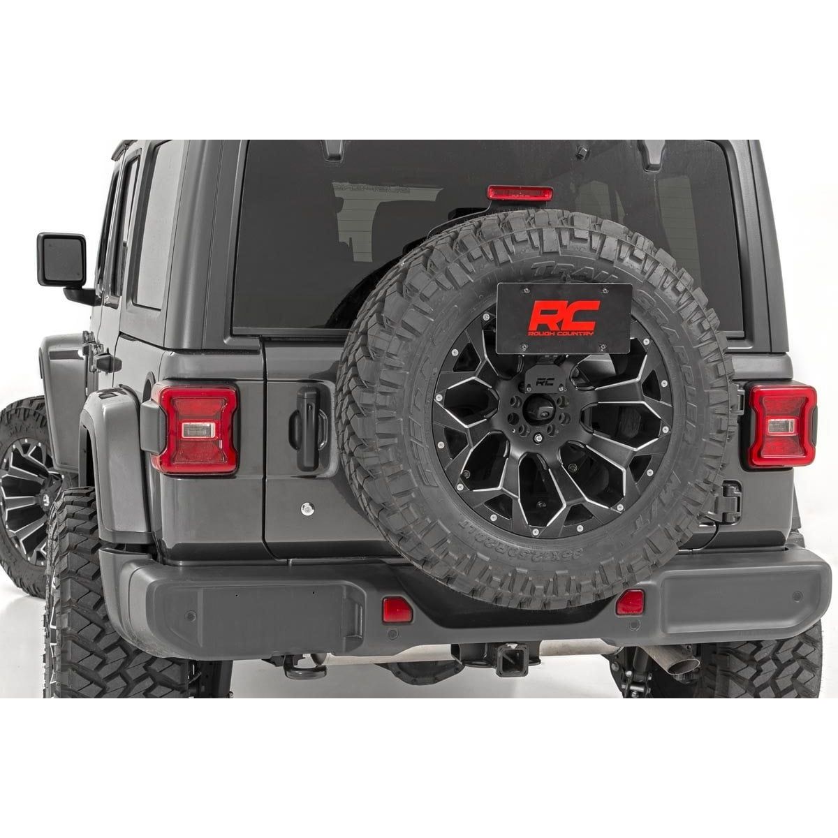 ROUGH COUNTRY License Plate Relocation Bracket | Jeep Wrangler JL (18-25)/Wrangler Unlimited (18-25)  | 10534