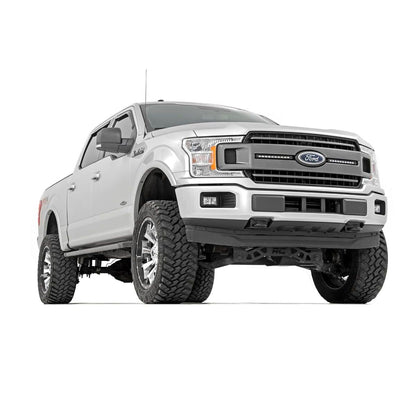 ROUGH COUNTRY LED Light Kit | Grille Mount | 10" Black Slimline Pair | Ford F-150 (18-20) | 70808