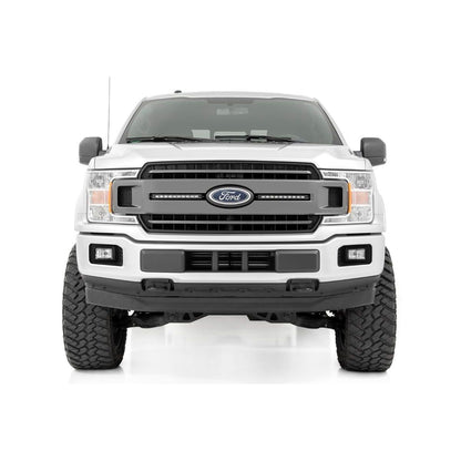 ROUGH COUNTRY LED Light Kit | Grille Mount | 10" Black Slimline Pair | Ford F-150 (18-20) | 70808