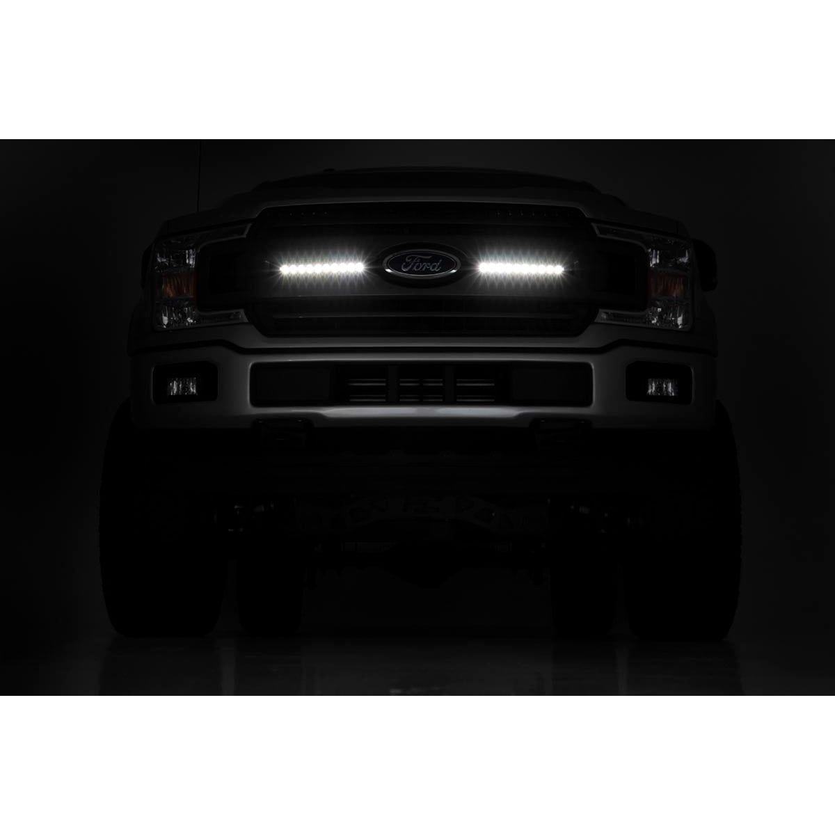 ROUGH COUNTRY 10 Inch Black Series LED Light Bar | Slim Line| Pair | 70410ABL