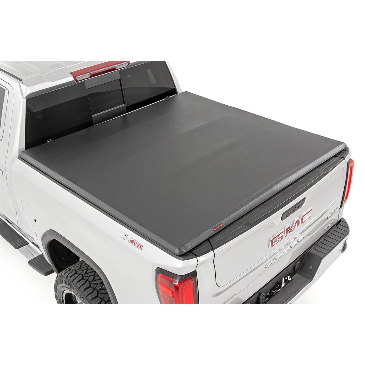 ROUGH COUNTRY Soft Tri-Fold Bed Cover | 6'7" Bed | Chevy/GMC Sierra 1500 (19-26)/Silverado 1500 (19-26)  | 41308650A