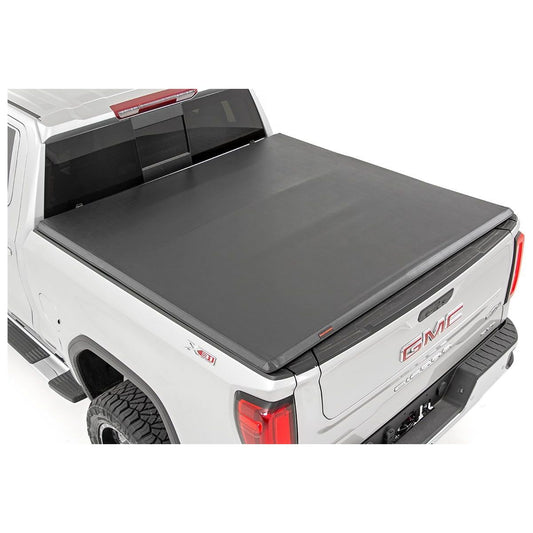 Rough Country 6'7" Bed | Standard Bed Soft Tri-Fold Bed Cover I 41308650