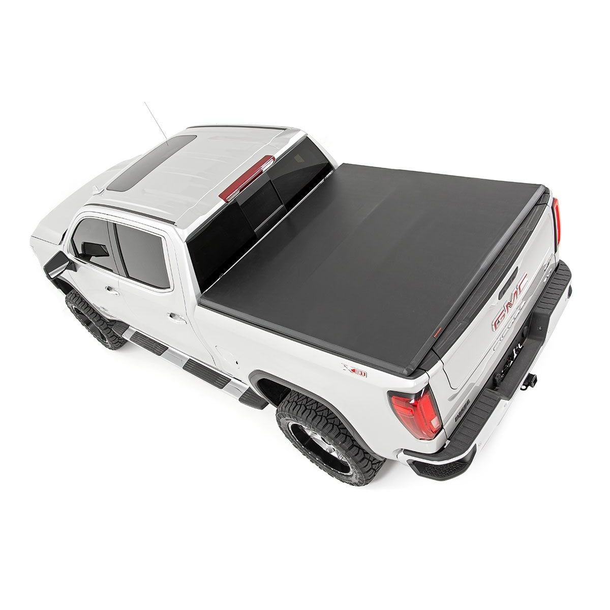 ROUGH COUNTRY Soft Tri-Fold Bed Cover | 6'7" Bed | Chevy/GMC Sierra 1500 (19-26)/Silverado 1500 (19-26)  | 41308650A