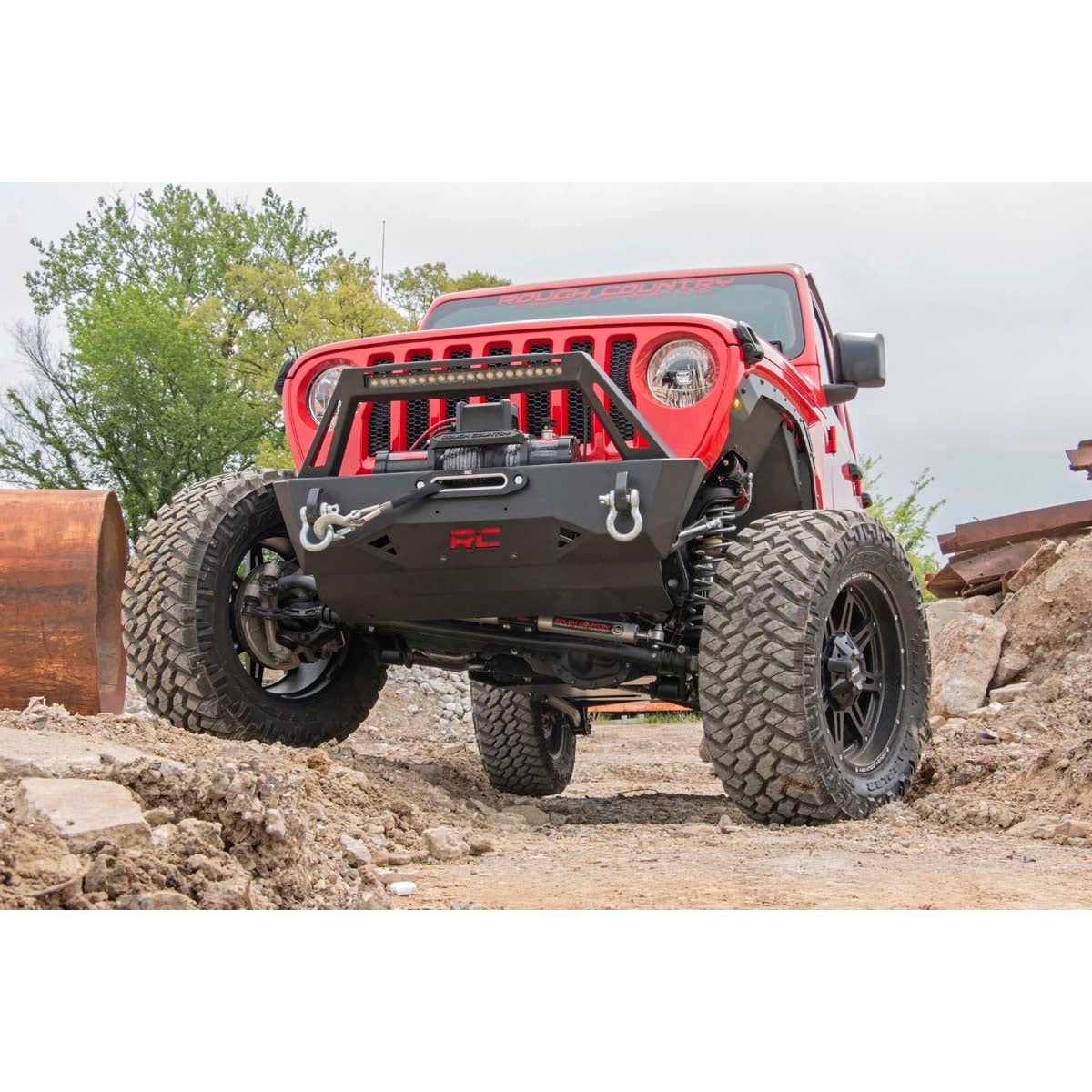 ROUGH COUNTRY 3.5 Inch Lift Kit | Adj Lower | FR D/S | Jeep Wrangler Unlimited 4WD (24-25) | 91530