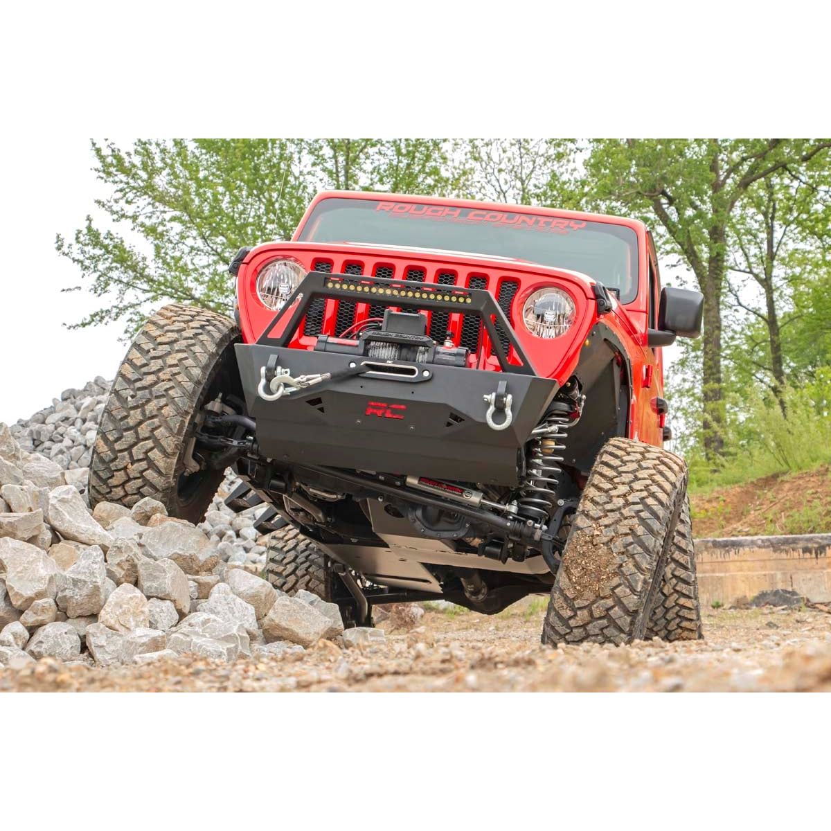ROUGH COUNTRY Skid Plate Combo | 3.6L | Engine | T-Case | Jeep Wrangler Unlimited (18-19) | 10616