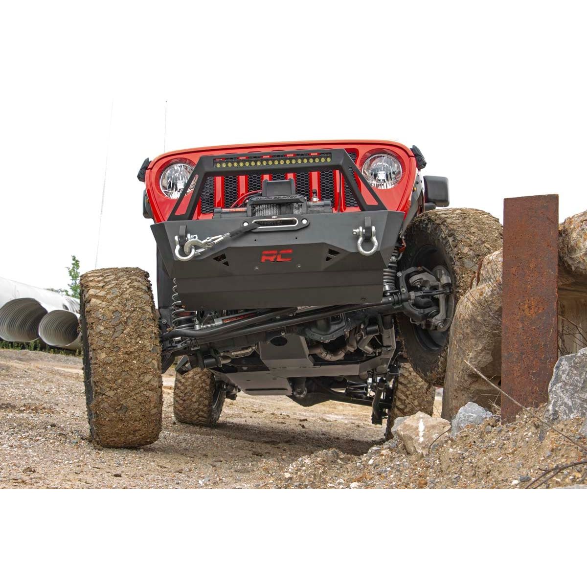 ROUGH COUNTRY Skid Plate Combo | 3.6L | Engine | T-Case | Jeep Wrangler Unlimited (18-19) | 10616