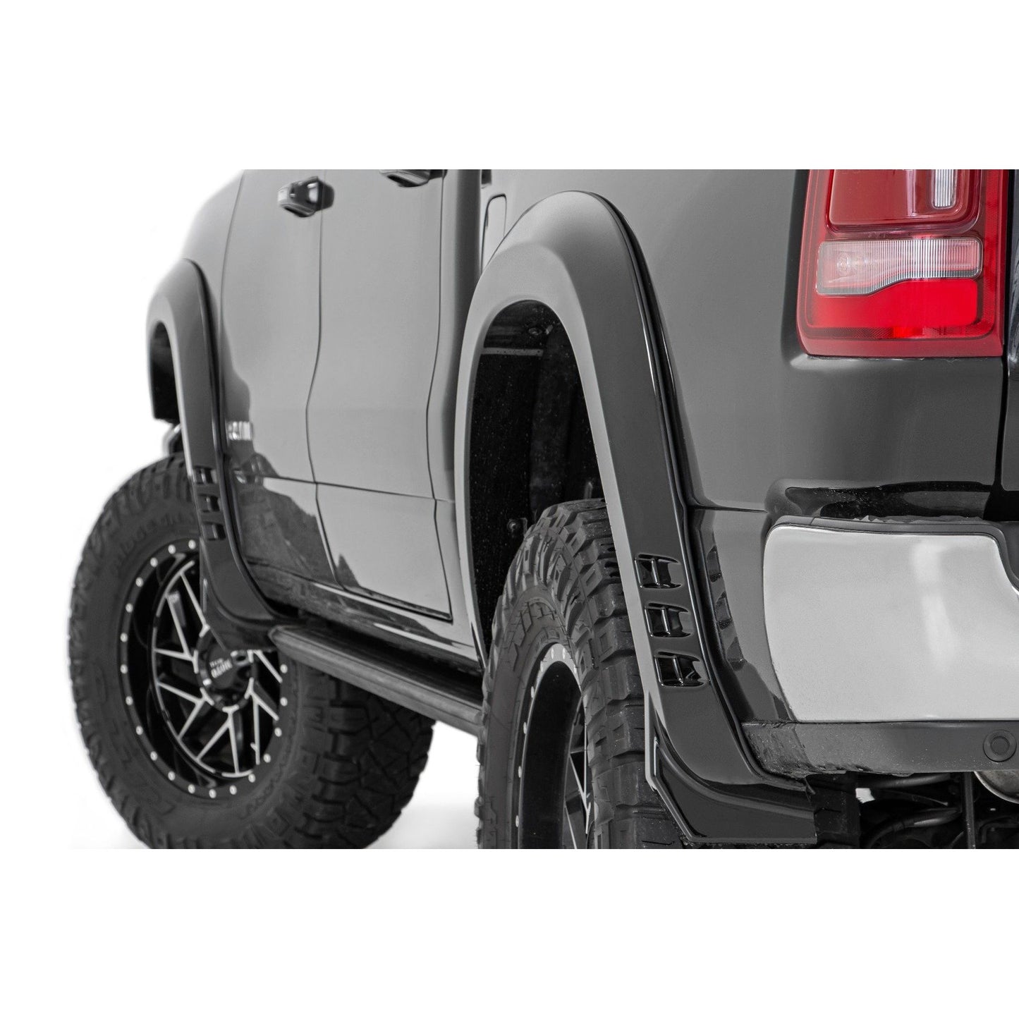 ROUGH COUNTRY Fender Flares | SF1 | JSC Billet Silver | Ram 1500 2WD/4WD (2019-2024) | F-D319201-JSC