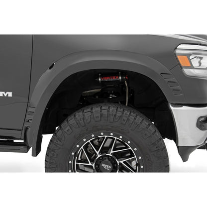 ROUGH COUNTRY Pocket Fender Flares | PAJ Quartz Gray | Ram 1500 2WD/4WD (2019-2024) | F-D319201-PAJ
