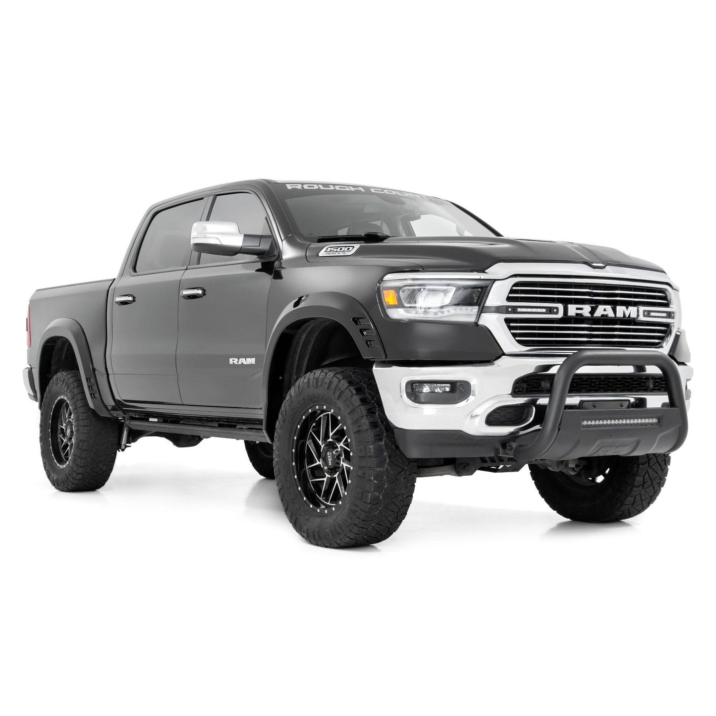 ROUGH COUNTRY Fender Flares | SF1 | JSC Billet Silver | Ram 1500 2WD/4WD (2019-2024) | F-D319201-JSC