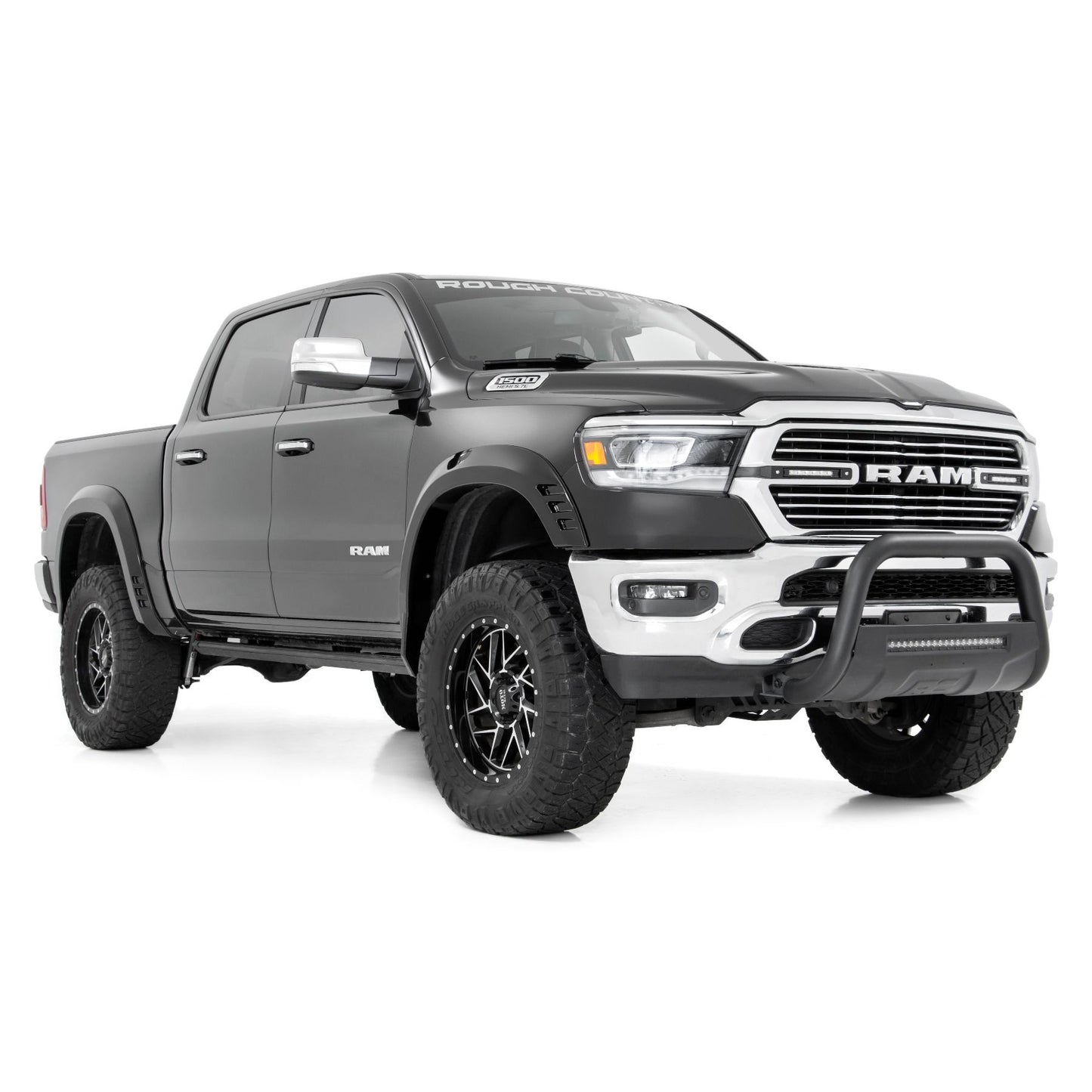 ROUGH COUNTRY Fender Flares | SF1 | PXQ Black | Ram 1500 2WD/4WD (2019-2024) | F-D319201-PXQ
