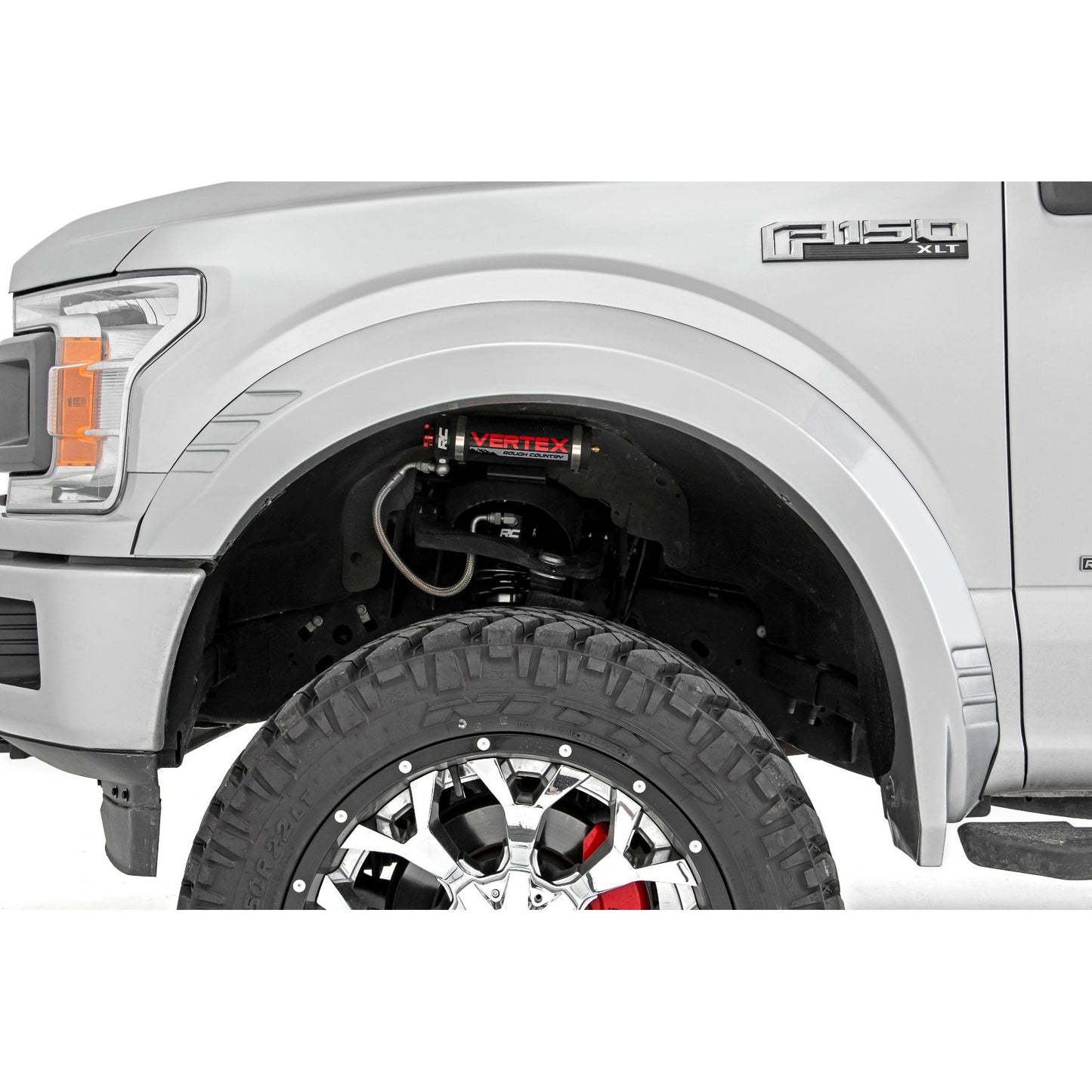 ROUGH COUNTRY Fender Flares | SF1 | Z1 Oxford White | Ford F-150 2WD/4WD (2018-2020) | F-F318201-Z1