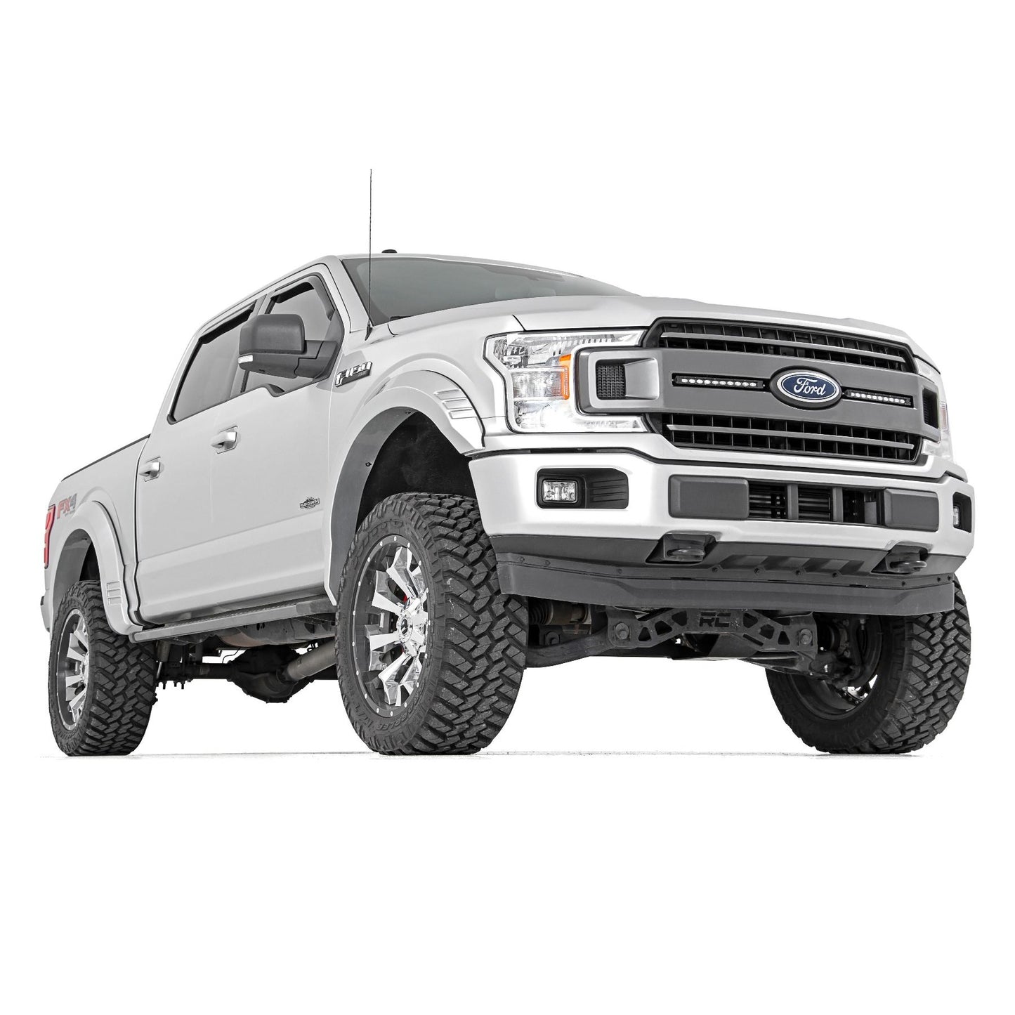 ROUGH COUNTRY Fender Flares | SF1 | Z1 Oxford White | Ford F-150 2WD/4WD (2018-2020) | F-F318201-Z1