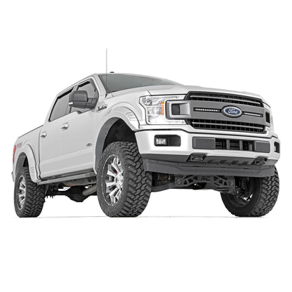 ROUGH COUNTRY Fender Flares | SF1 | Z1 Oxford White | Ford F-150 2WD/4WD (2018-2020) | F-F318201-Z1