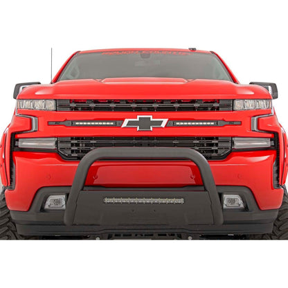 ROUGH COUNTRY LED Light Kit | Grille Mount | 10" Black Slimline Pair | Chevy Silverado 1500 (19-22) | 70817