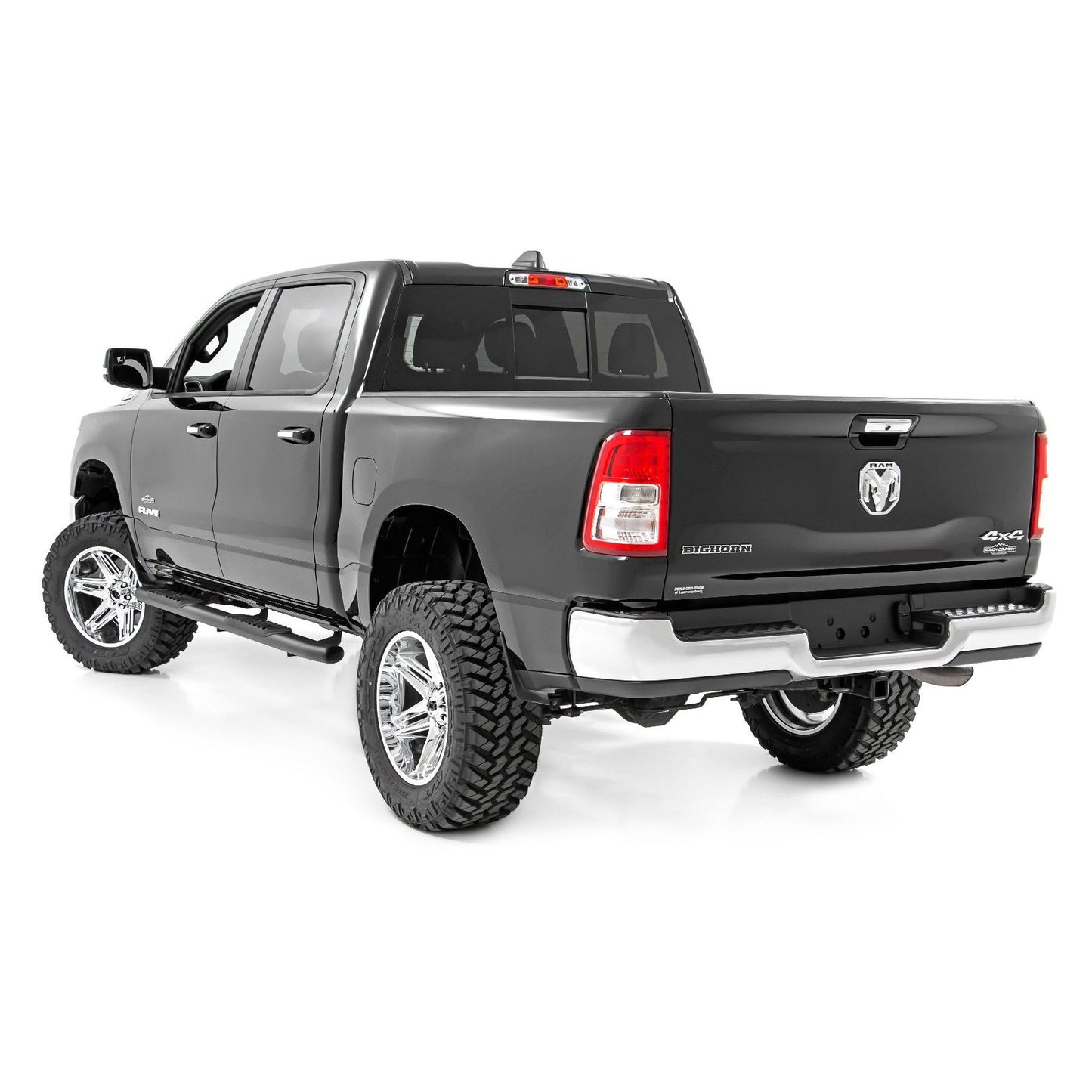 ROUGH COUNTRY Oval Nerf Step | Crew Cab | Black | Ram 1500 (19-25)/1500 TRX (21-24)  | 21004
