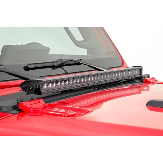 Rough Country | LED Hood Kit 30" Black Jeep Gladiator JT/Wrangler JL (18-25) | 70054