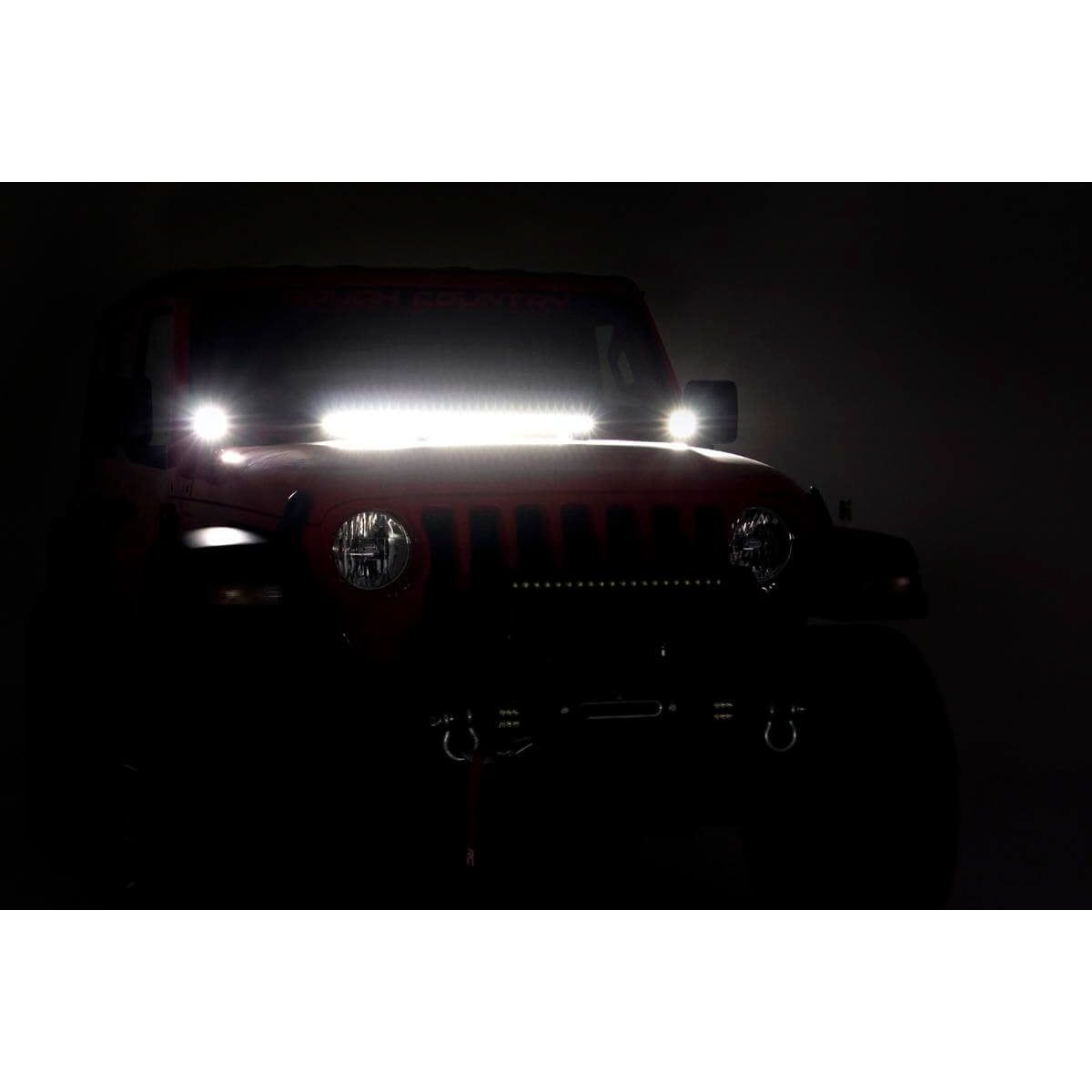 ROUGH COUNTRY LED Hood Kit | 30" | Spectrum Series | Jeep Gladiator JT/Wrangler JL (18-25) | 80054