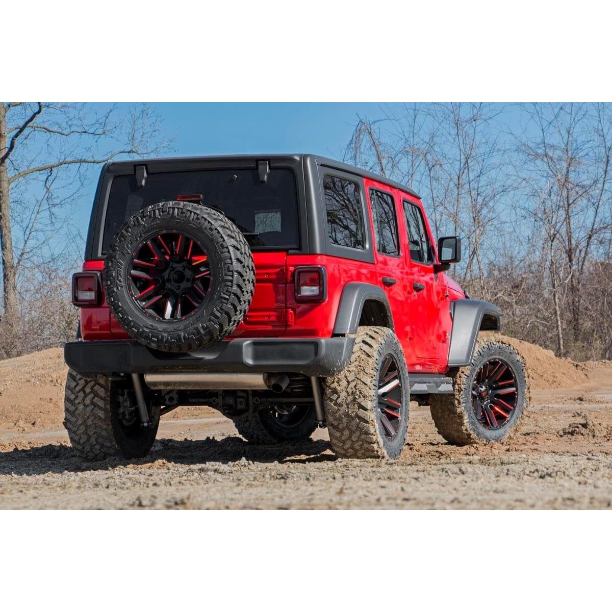 ROUGH COUNTRY 3.5 Inch lift Kit | C/A Drop | FR D/S | M1R | Jeep Wrangler Unlimited 4WD (18-23) | 65444