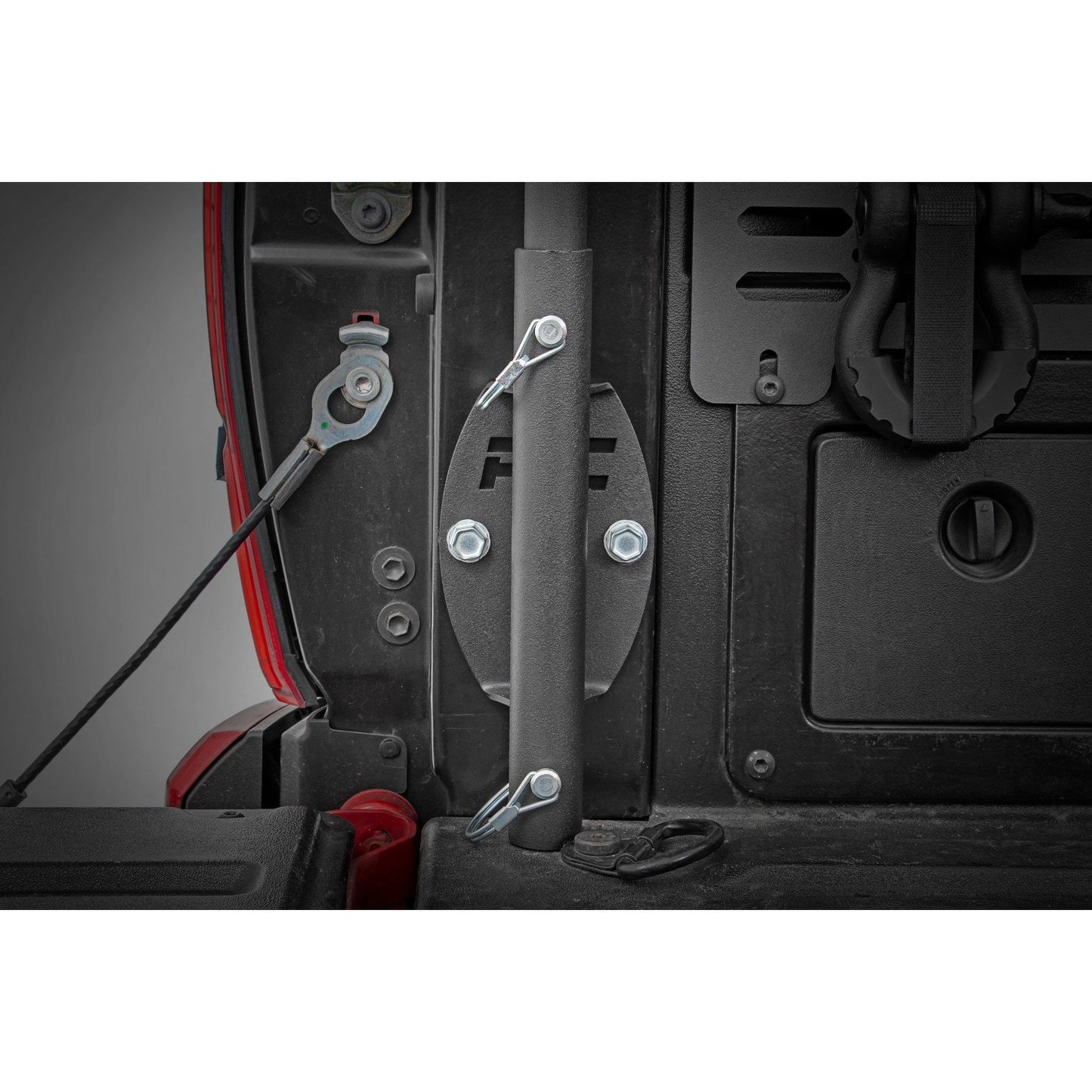 ROUGH COUNTRY Flag Pole Holder | Bed Rail | w/ Flag | 117503
