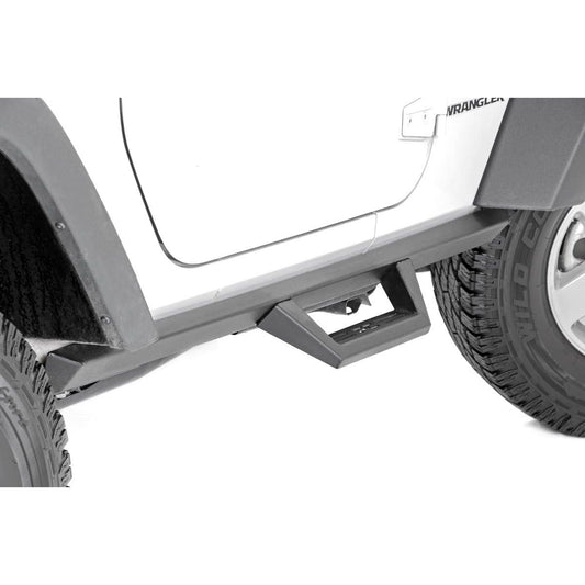 ROUGH COUNTRY Contoured Drop Steps | 2 Door | Jeep Wrangler JK 4WD (2007-2018) | 90763
