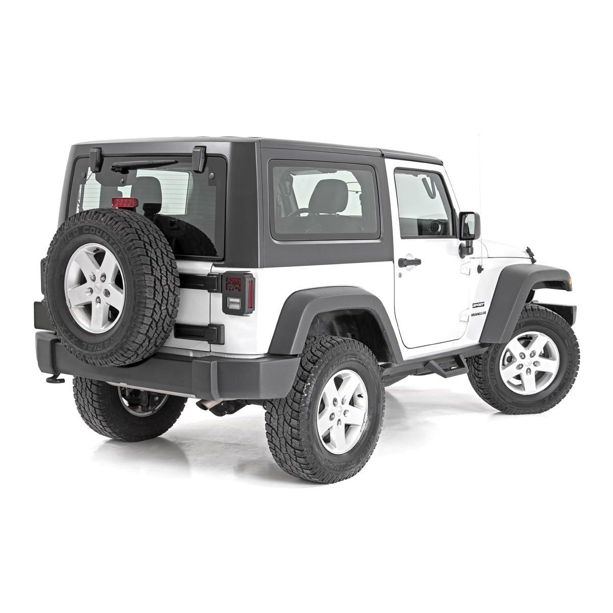 ROUGH COUNTRY Contoured Drop Steps | 2 Door | Jeep Wrangler JK 4WD (2007-2018) | 90763