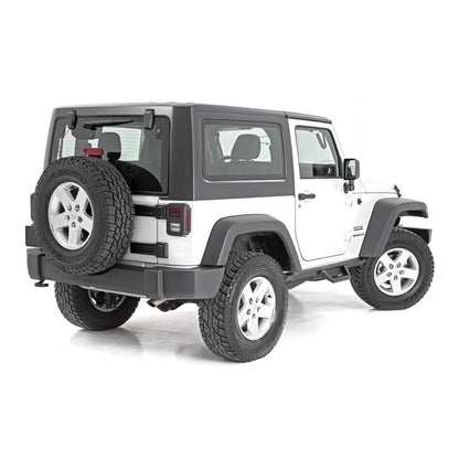 ROUGH COUNTRY Contoured Drop Steps | 2 Door | Jeep Wrangler JK 4WD (2007-2018) | 90763