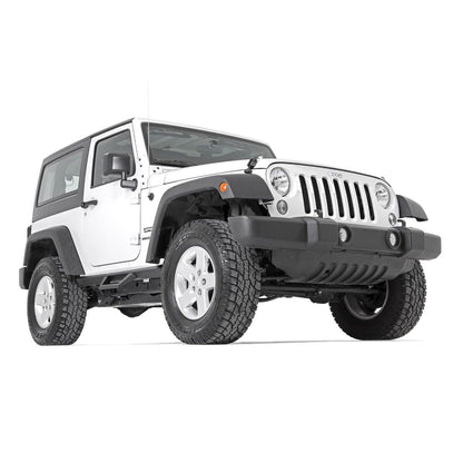 ROUGH COUNTRY Contoured Drop Steps | 2 Door | Jeep Wrangler JK 4WD (2007-2018) | 90763