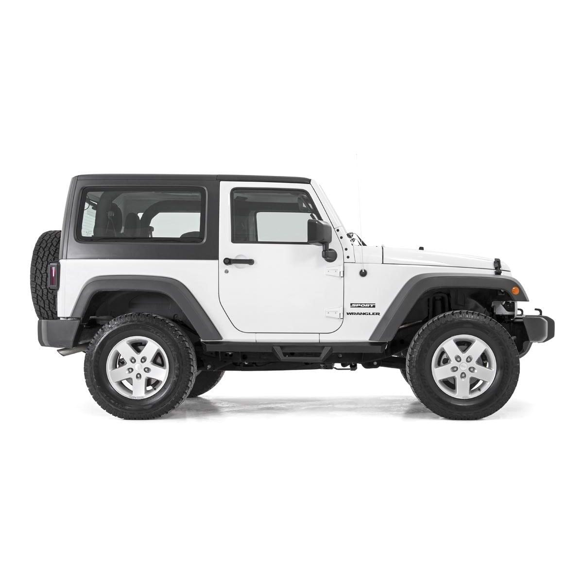ROUGH COUNTRY Contoured Drop Steps | 2 Door | Jeep Wrangler JK 4WD (2007-2018) | 90763