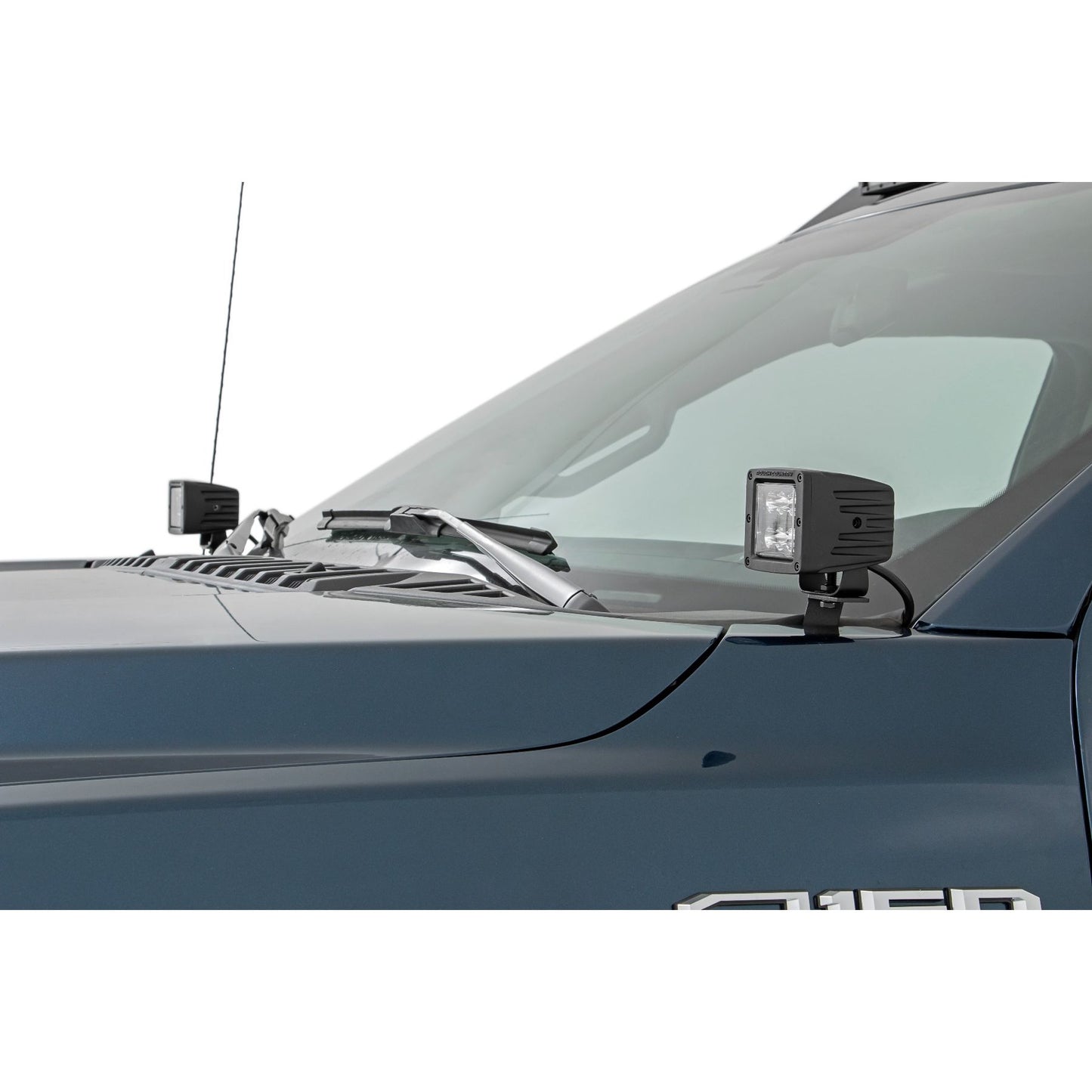 ROUGH COUNTRY LED Light Pair | Ditch Mount | 2" Black DRL | Ford F-150 (15-25)/F-150 Lightning (22-25)  | 71031