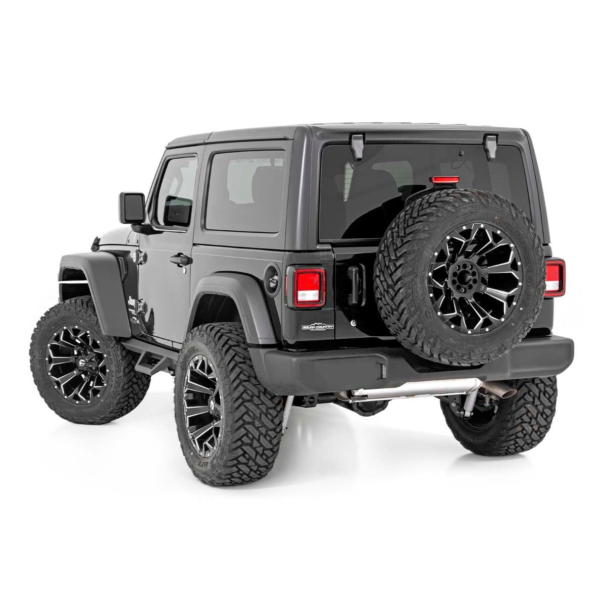 ROUGH COUNTRY Contoured Drop Steps | 2 Door | Jeep Wrangler JL 4WD (2018-2025) | 90761