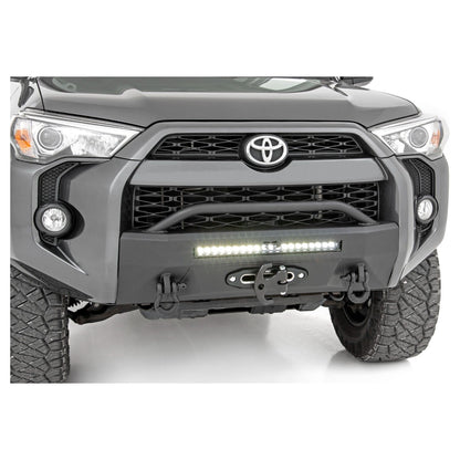 Rough Country Black Series w/ White DRL Front Bumper I 10745