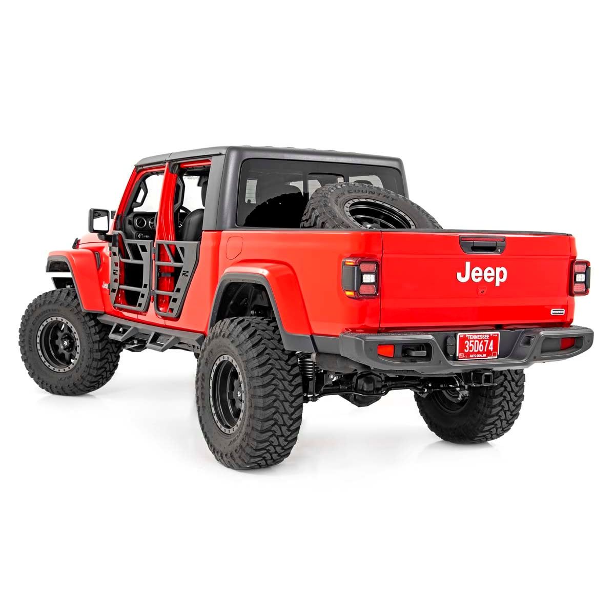 ROUGH COUNTRY Contoured Drop Steps | Jeep Gladiator JT 4WD (2020-2025) | 90762