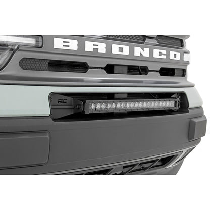 ROUGH COUNTRY LED Light Kit | Bumper Mount | 20" Black Single Row | Ford Bronco Sport (21-25) | 71036